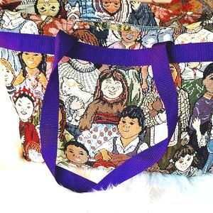 Tote๐บ๐ฒOriginal PocketBag "Children Around the World"bag, tote, carry all